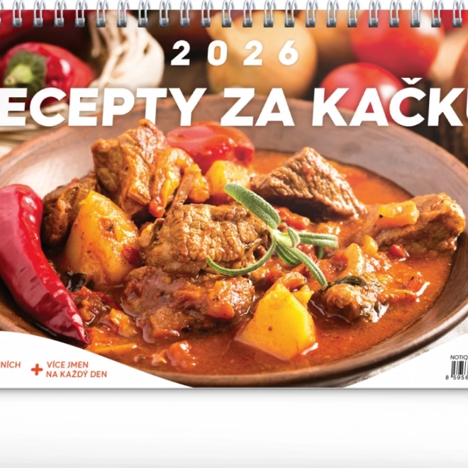 Stolový kalendár Recepty za babku 2026
