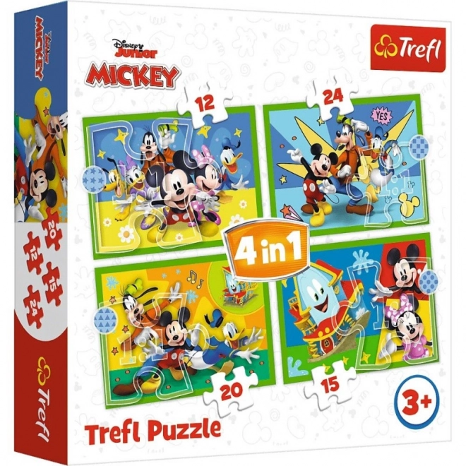 Trefl Puzzle 4v1 - Medzi priateľmi