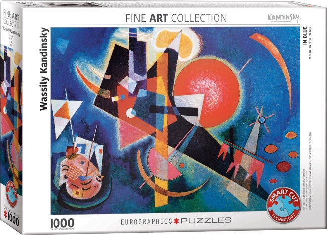 Puzzle v modrom 1000 dielikov