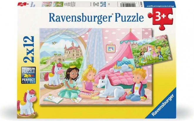 Ravensburger Puzzle Kráľovskí Kamaráti 2x12 Dielikov