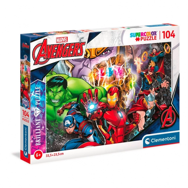 Puzzle Brilliant 104 dielov Marvel