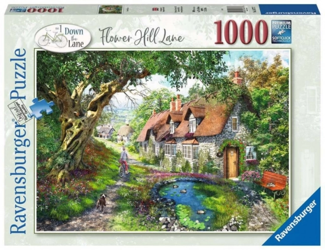 Ravensburger - Puzzle 1000 kúskov: Cesta medzi kvetinovými kopcami