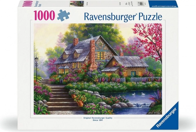 Puzzle romantická chata RAVENSBURGER 1000 dielikov