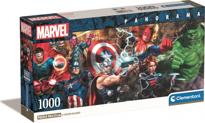 Puzzle 1000 dielikov Panorama Compact The Avengers