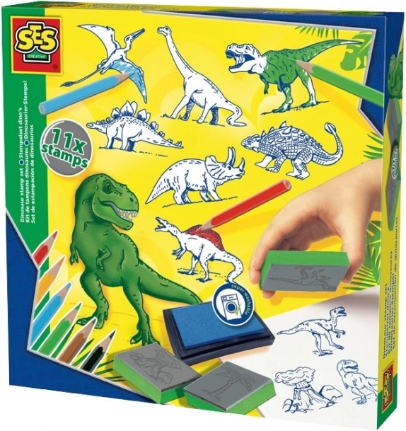 Kreatívna sada pečiatok dinosaury