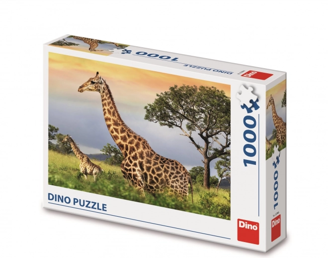 Puzzle Rodina Žiráf 1000 Dielikov