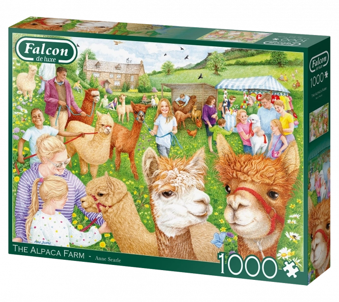 Falcon puzzle farma s alpaky 1000 dielikov