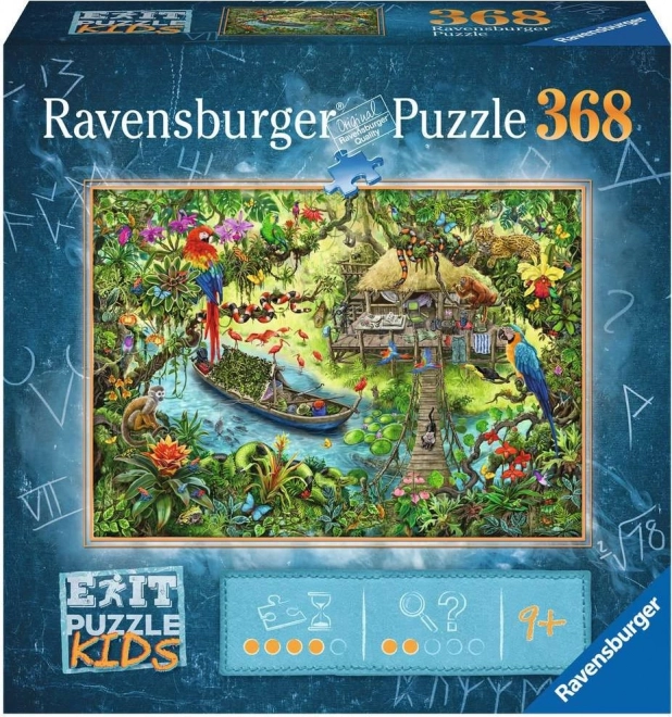 Džungľová puzzle hra pre deti