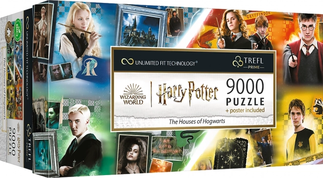 Puzzle TREFL Harry Potter: Bradavické koleje 9000 dielikov