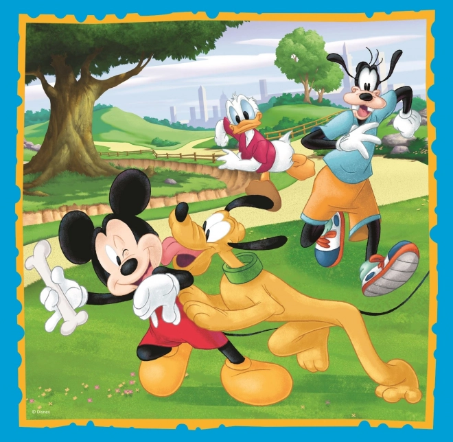 Puzzle Mickey Mouse a priatelia 3 v 1