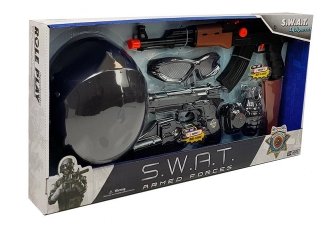 Detský S.W.A.T. Hračka Set S Pištoľami a Prilbou