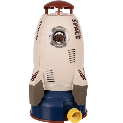 Záhradný postrekovač pre deti v tvare rakety