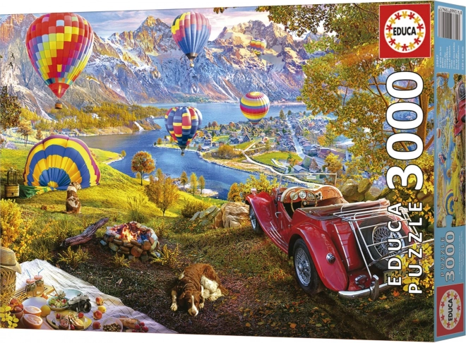 Educa puzzle Údolie teplovzdušných balónov 3000 dielikov