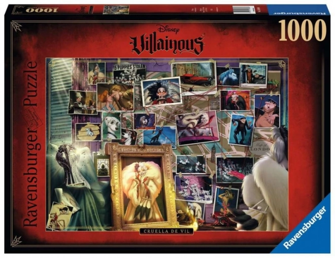 Ravensburger Puzzle Disney Villainous: Cruella de Vil 1000 kúskov