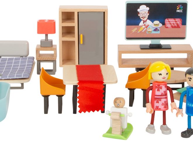 Moderná súprava nábytku pre bábiky Small Foot