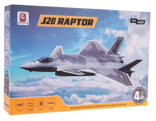 Rádiovo ovládané lietadlo Raptor J20