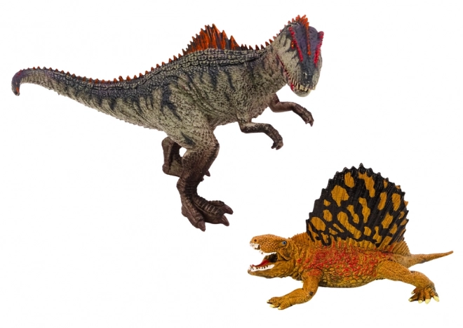 Figúrky dinosaurov Dimetrodon a Allosaurus súprava