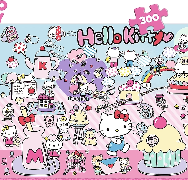 Puzzle Objavuj svet Hello Kitty 300 dielikov