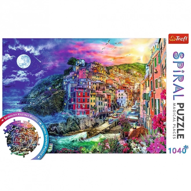 Spirálové puzzle Kouzelný záliv, Cinque Terre 1040 dielikov