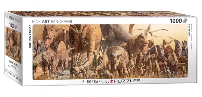 Panoramatické puzzle Dinosauři 1000 dielikov