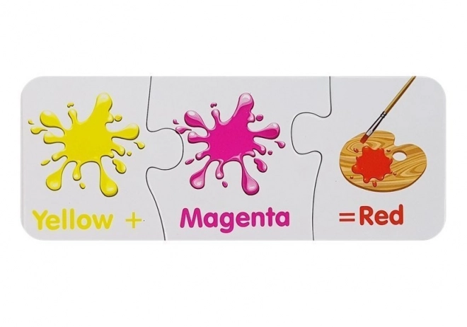 Edukativne Puzzle Farby Angličtina