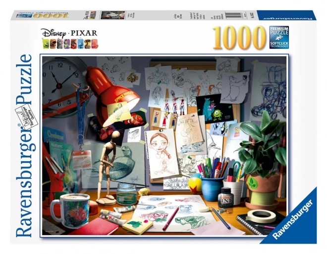 Ravensburger Puzzle Kreslířov Stôl 1000 Dielikov