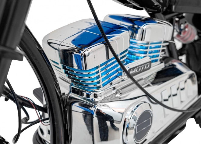 Chopper Warrior Motocykel čierny