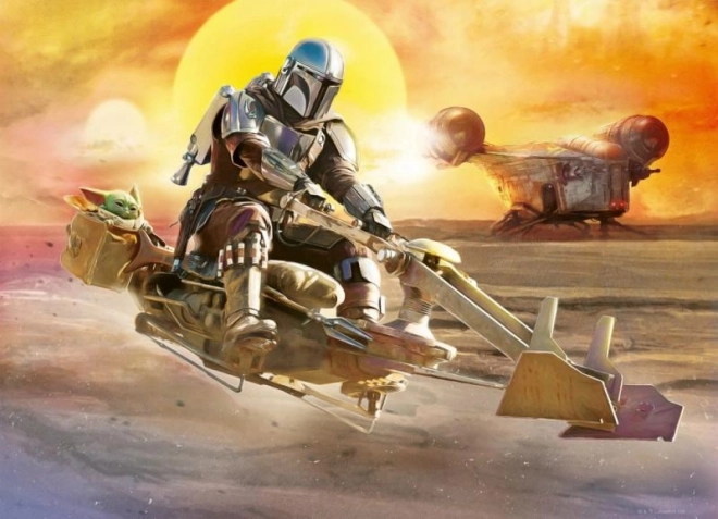 Ravensburger Puzzle Star Wars: Mandalorian 4x100 Dielikov