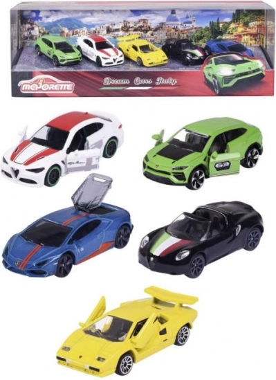 Darčeková sada DREAM CARS ITALY – 5 kovových autíčok