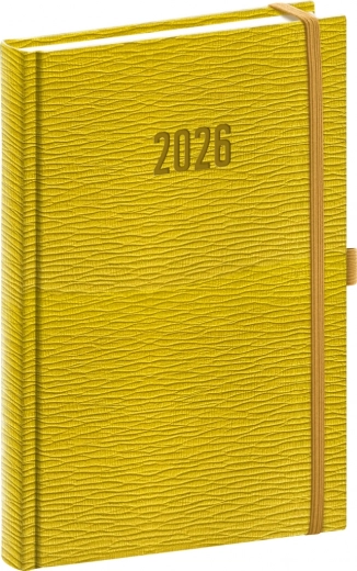 Denný diár Rivoli 2026 žltozelený
