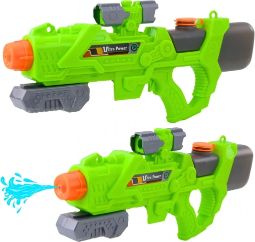 Mechanická vodná pištoľ 550 ml zelená