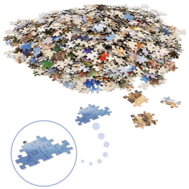 Puzzle 2000 dielikov Farebné balóny Kappadokia