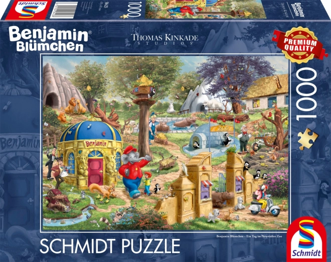 Puzzle Benjamin Kvítek: Deň v Neustadtskej zoo 1000 dielikov