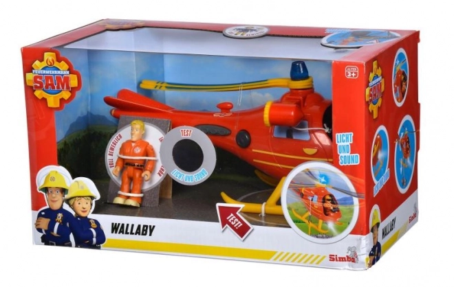 Helikoptéra požiarnika Sama Wallaby s figúrkou