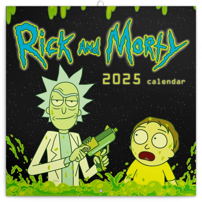 Poznámkový kalendár Rick a Morty 2025