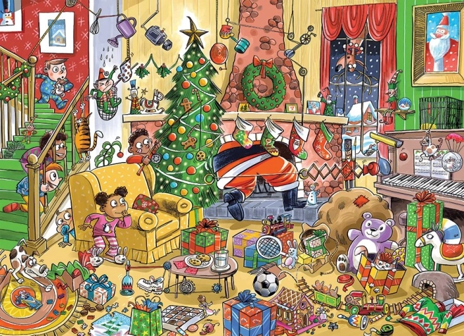 Kúzelná vianočná scéna „Chytanie Santy“