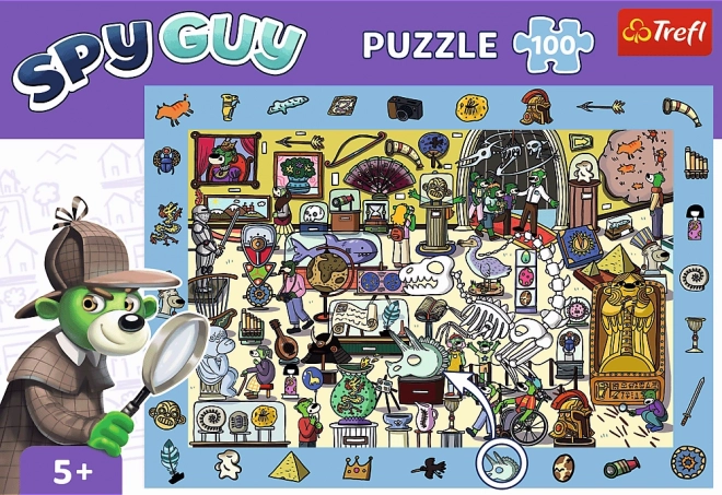 Puzzle s hľadaním obrázkov Spy Guy: Múzeum 100 dielikov