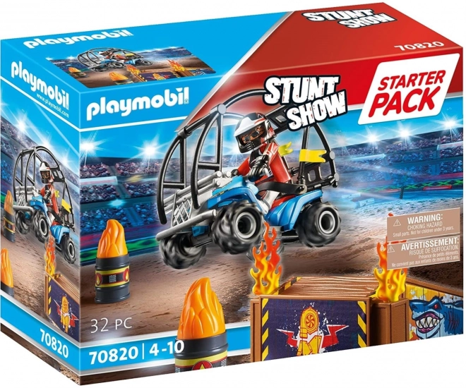 Playmobil Stunt Show - Kaskadérska scéna so štvorkolkou a ohnivou rampou