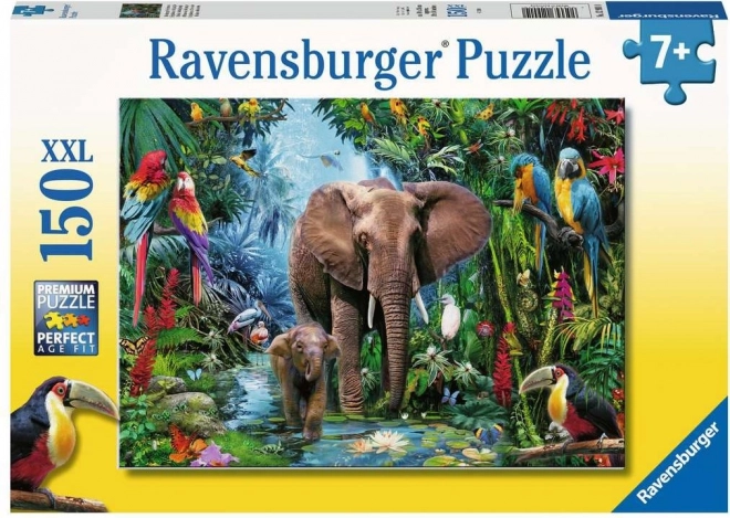 Ravensburger Puzzle Slony v džungli XXL 150 dielikov