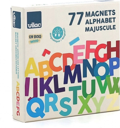 Vilac Drevená magnetická abeceda veľké písmená