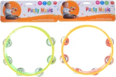 Tamburína s kovovými krúžkami 18 cm