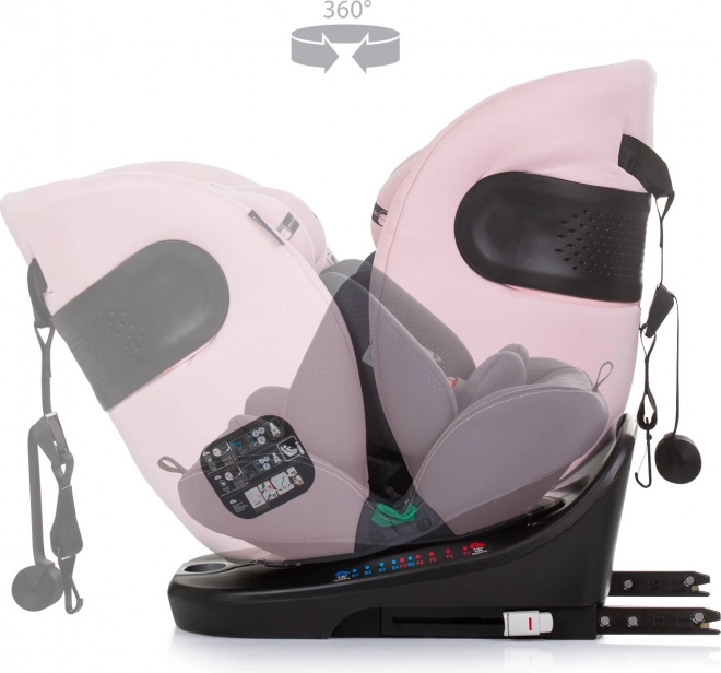 Autosedačka Chipolino Motion i-Size Isofix 360 Flamingo