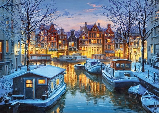 Puzzle Amsterdam v noci 1000 dielikov