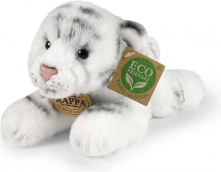 Rappa plyšový biely tiger ležiaci 17 cm eco-friendly