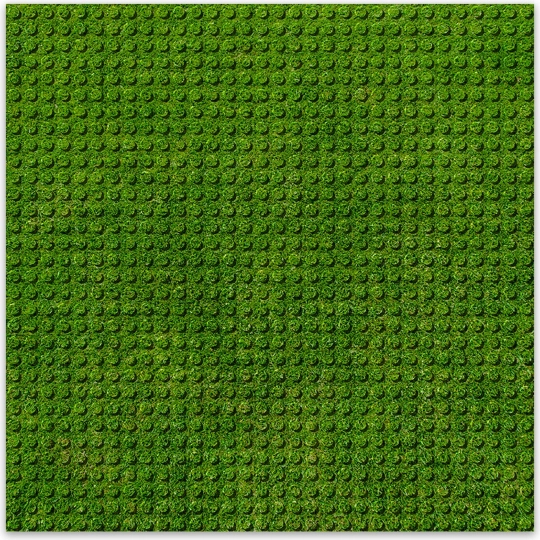 BRIXIES Plus dizajnová stavebná podložka tráva 25,5 x 25,5 cm