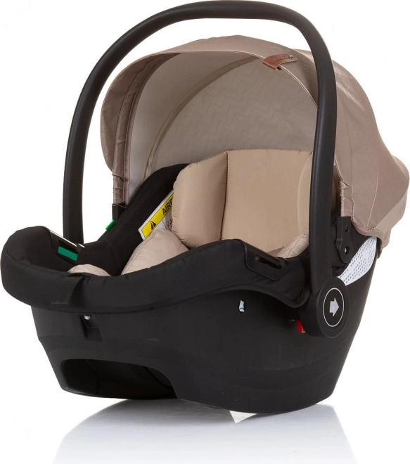 Detská autosedačka CHIPOLINO duo smart i-size 40–87 cm, zlatá béžová