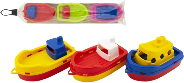 Plastové loďky do vody 3 ks, 14 cm