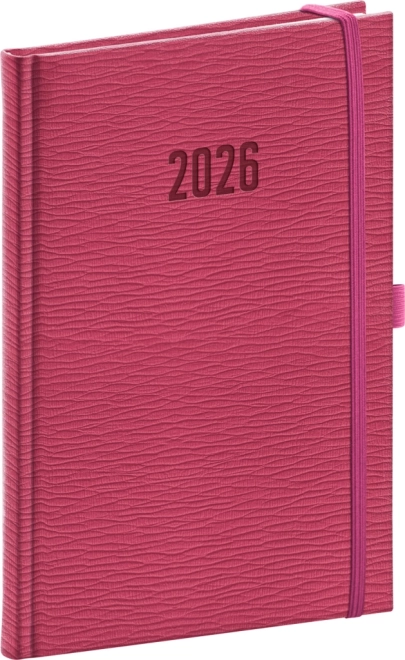 Týždenný diár Rivoli ružový 2026