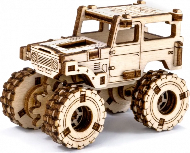 Drevené 3D Puzzle - Model Monster Truck