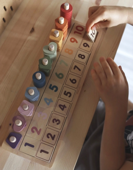 Drevené počítadlo a triediaca hračka Montessori od PolarB